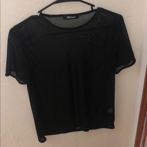 Missguided mesh t-shirt
